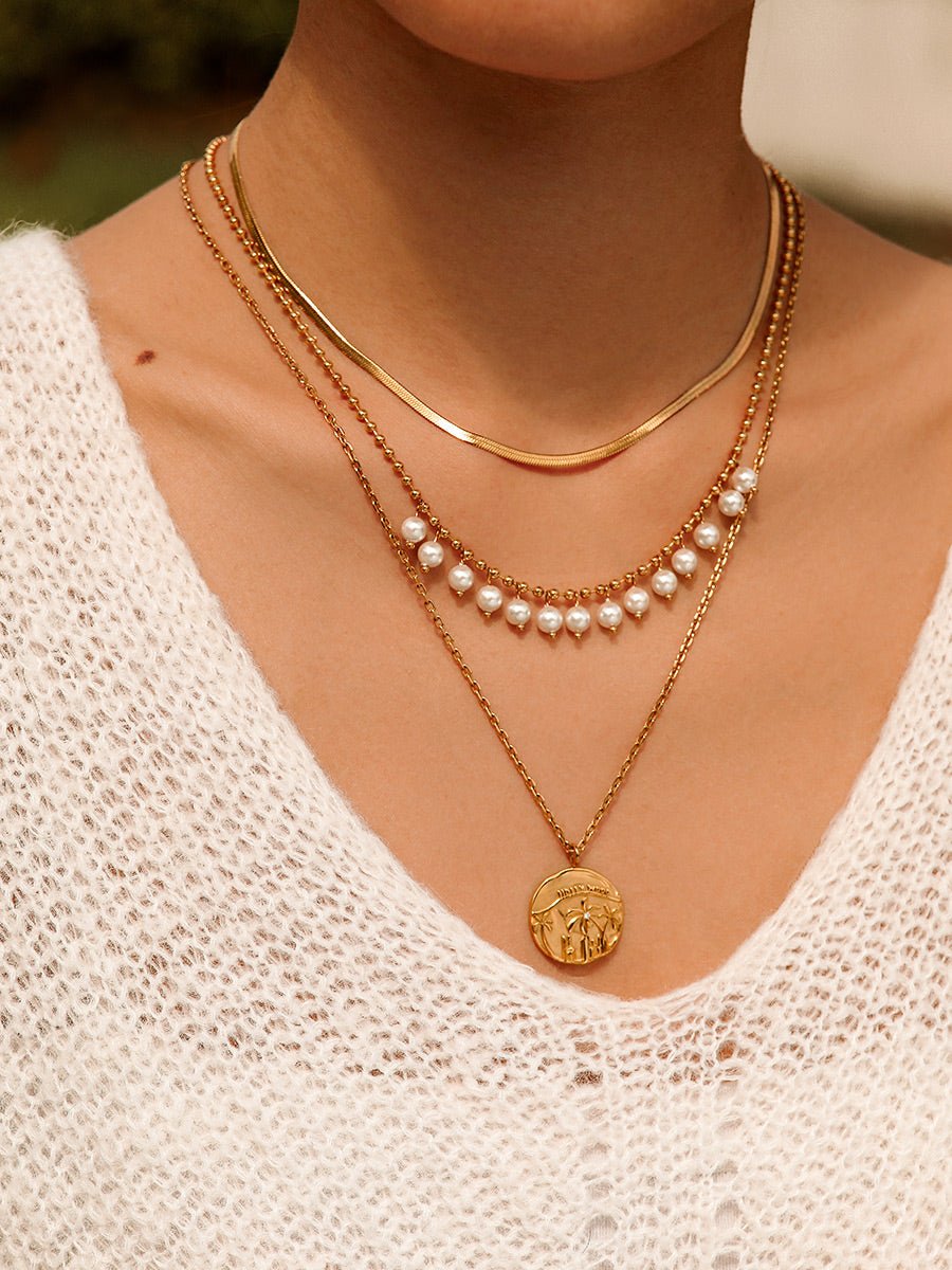 Spherical Art Pearls Kette Gold-Shopicrush