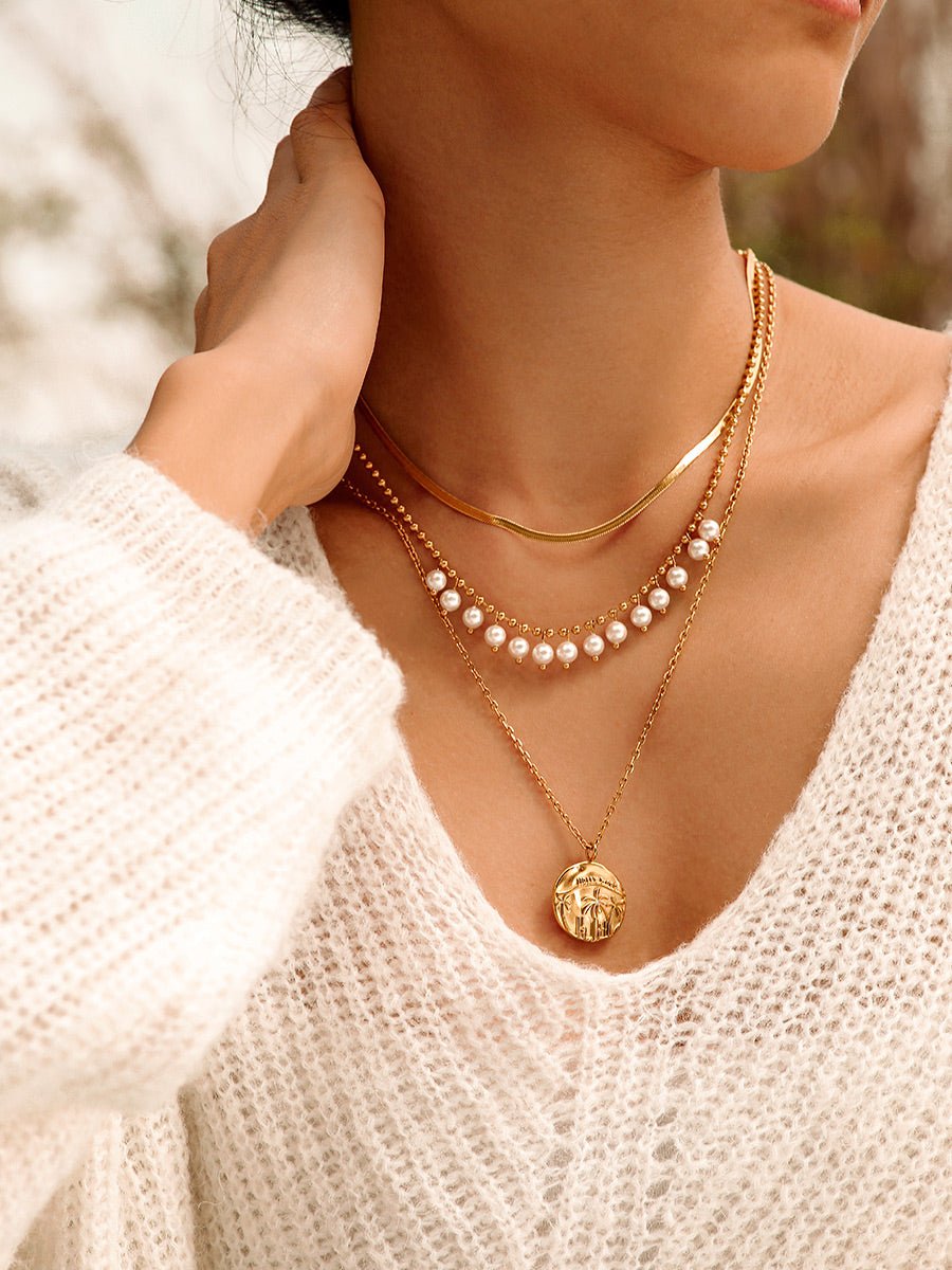 Spherical Art Pearls Kette Gold-Shopicrush