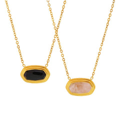 Stein Kette Gold - icrush - schmuck