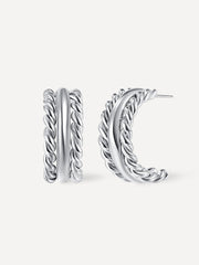 Strengthen Twist Ohrringe Silber-Shopicrush