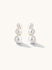 Trio Pearl Ohrringe Gold-Shopicrush