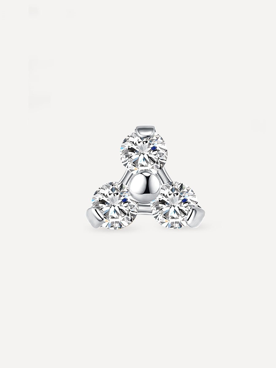 Trio Spark Titan Piercing Silber-Shopicrush