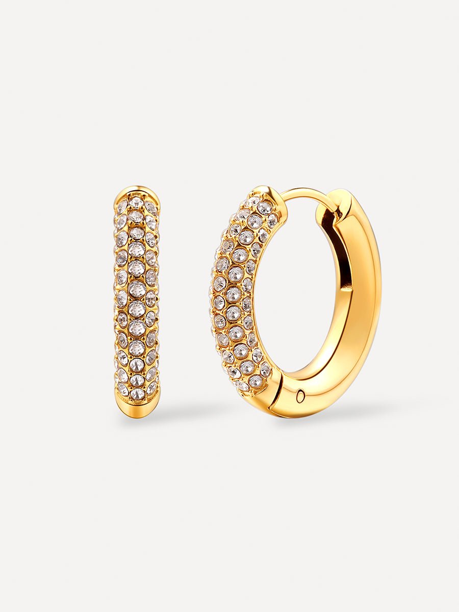 Twinkle Split Ohrringe Gold - icrush - schmuck