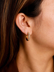 Twinkle Split Ohrringe Gold - icrush - schmuck