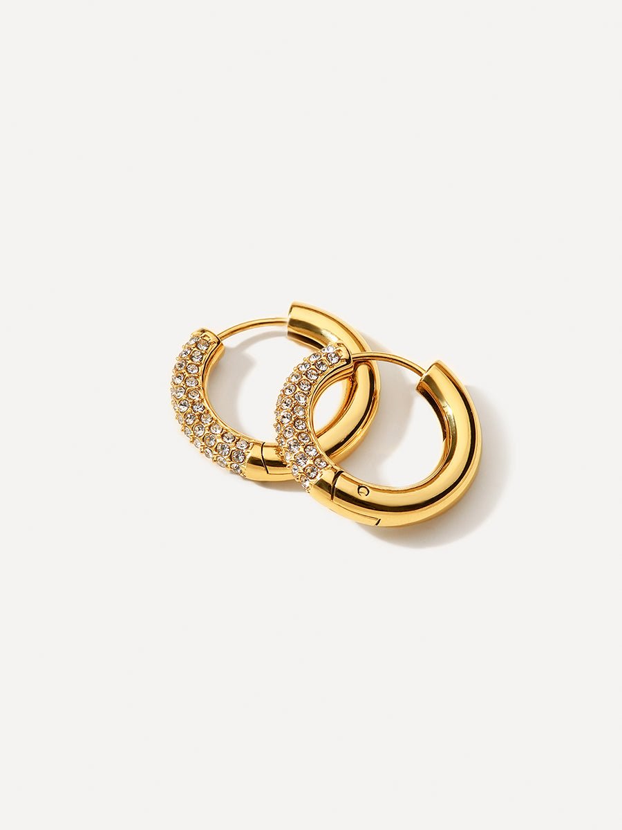 Twinkle Split Ohrringe Gold - icrush - schmuck