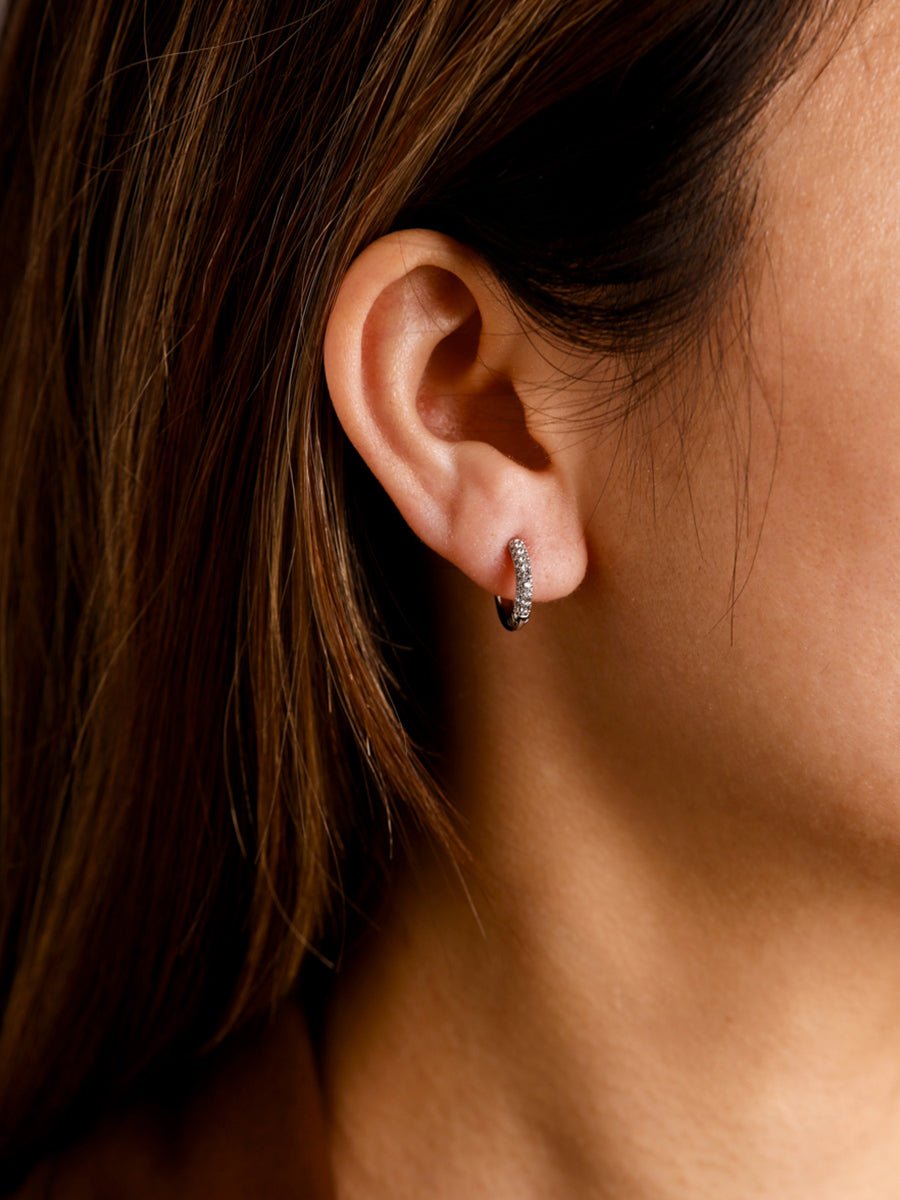 Twinkle Split Ohrringe M Silber - icrush - schmuck