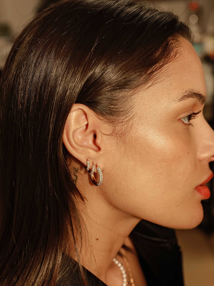 Twinkle Split Ohrringe S Gold - icrush - schmuck