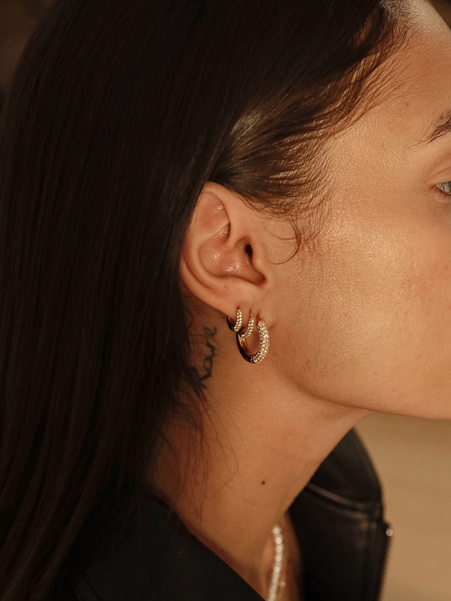 Twinkle Split Ohrringe S Gold - icrush - schmuck