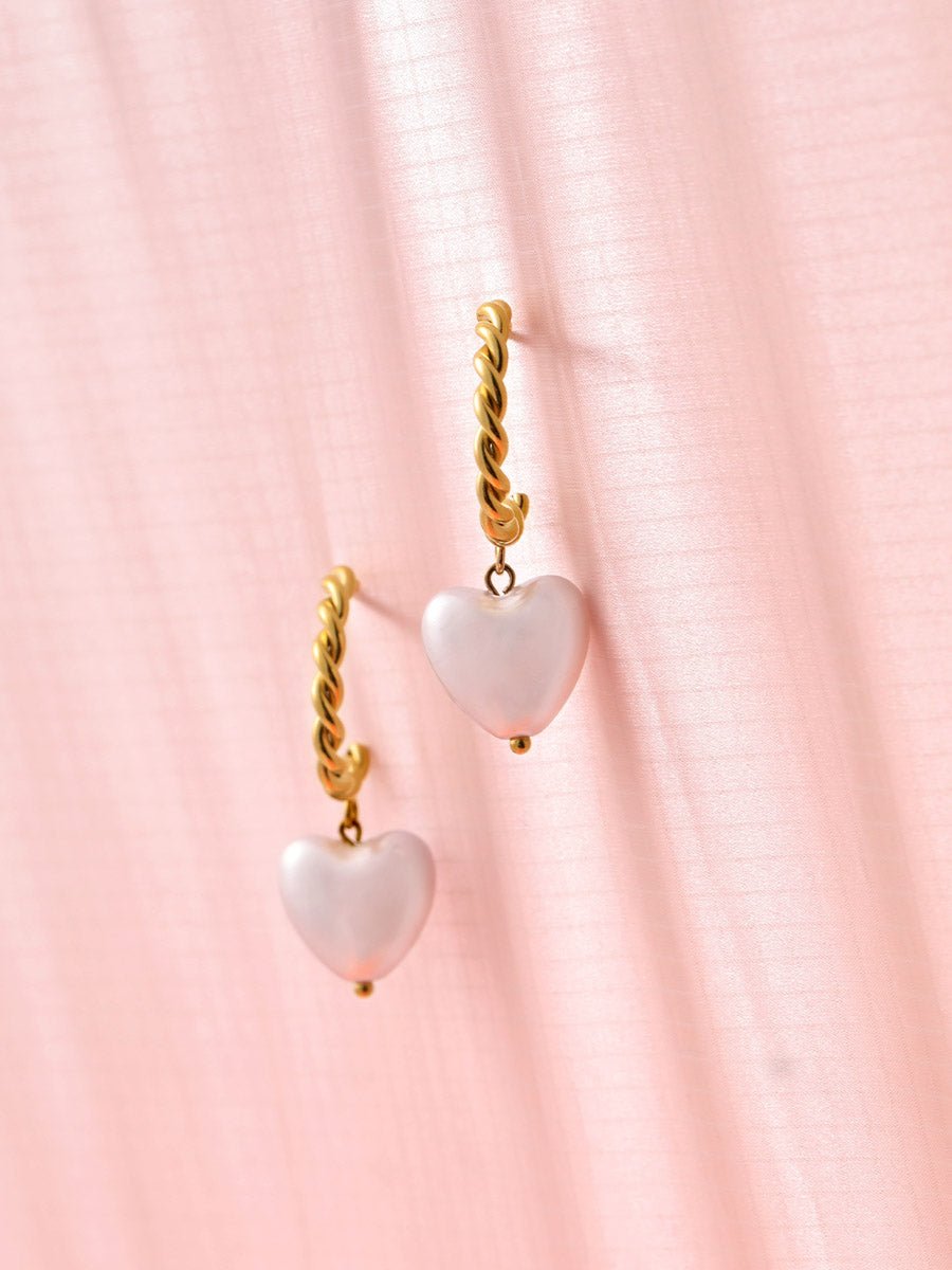 Twirl Heart Ohrringe Gold-Shopicrush