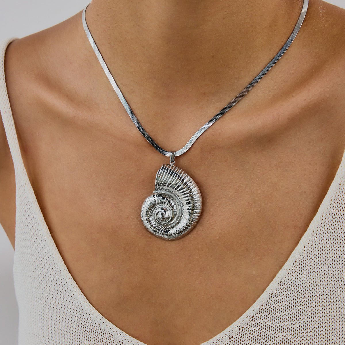 Vittoria Oversized Shell Kette - icrush - schmuck